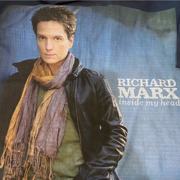 Richard Marx Crew Neck Tshirt Inside My Head Band Tee Womens XL NWT 90s Y2K 80s - Picture 2 of 11